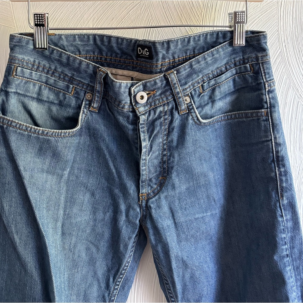 Dolce & Gabbana Magic "Man" Medium Blue Straight-Leg Jeans Sz 31 - Picture 8 of 11